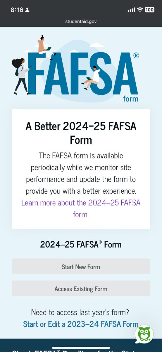 CathrintheGreat's tweet photo. @FAFSA When is it going live. https://t.co/W79iLqrXqI