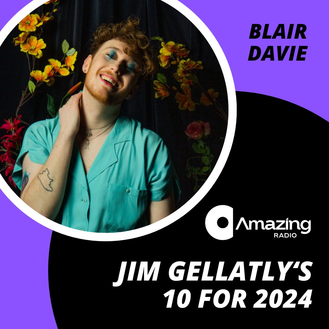 Right now on Amazing Radio I’m revealing my #10for2024. 10 acts from or based in Scotland to watch out for in the coming year. Listen live or listen again at amazingradio.com/shows/jimgella… Next up we have Blair Davie. @blairdaviemusic