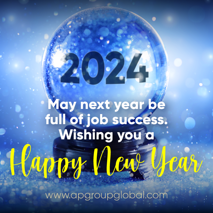 APGlobalEnergy's tweet photo. Wishing you a Happy New Year!
May next year be full of job success.

#happynewyear #newyear2024 #happy2024 https://t.co/VgktfY2kLa