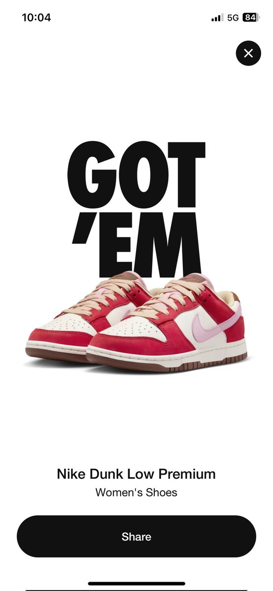 Christmas/early born day gift from my son.Just love the Bacon colorway of red/brown/PINK. Happy New Year X world!!!