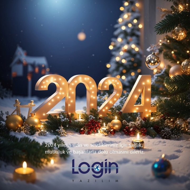 2024 yılının sizin ve sevdikleriniz için sağlık, mutluluk ve başarılarla dolu olmasını dileriz. #LoginYazılım #yeniyılınızkutluolsun #2024