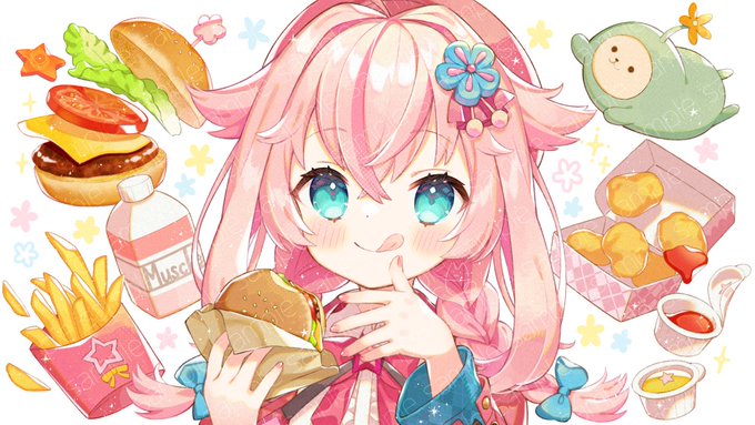 「前髪 ハンバーガー」のTwitter画像/イラスト(新着)