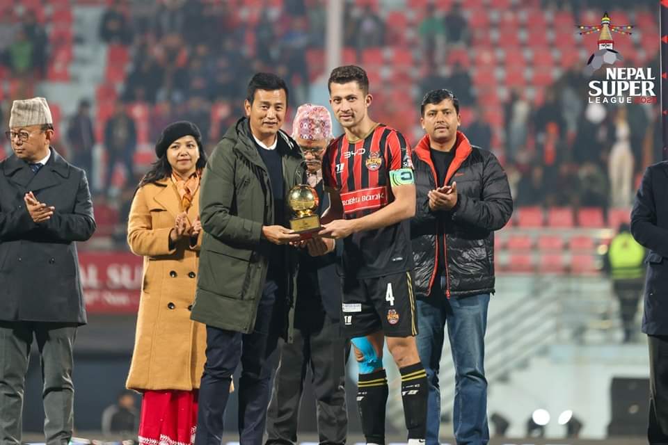 ‍‍‍‍‍‍‍‍‍‍‍‍‍‍‍‍‍‍‍‍‍‍‍‍‍‍‍‍‍‍‍‍‍                    NEPAL SUPER LEAGUE 2023
                                      SEASON - 2 ⚡️
                       The Most Valuable Player

Congratulations to Ananta Tamang from Lalitpur City FC on winning the 'The Golden Ball' award as 'The