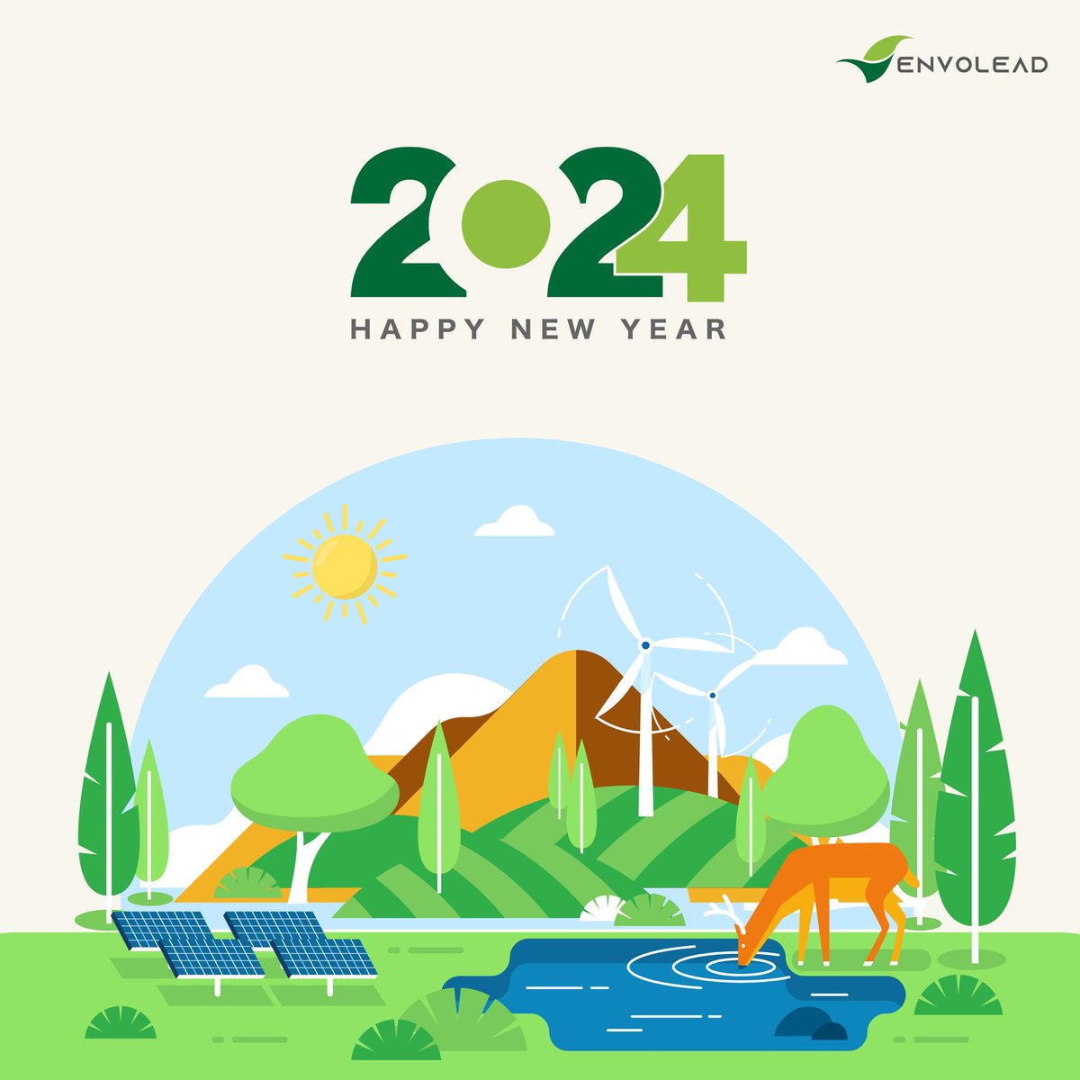 envolead's tweet photo. Happy New Year from Envolead Ltd.!  As we bid farewell to the old and embrace the new, let's journey together towards a sustainable future. May the coming year be filled with eco-friendly innovations, positive transformations, and collective efforts for a healthier planet. https://t.co/rN248oJJU2