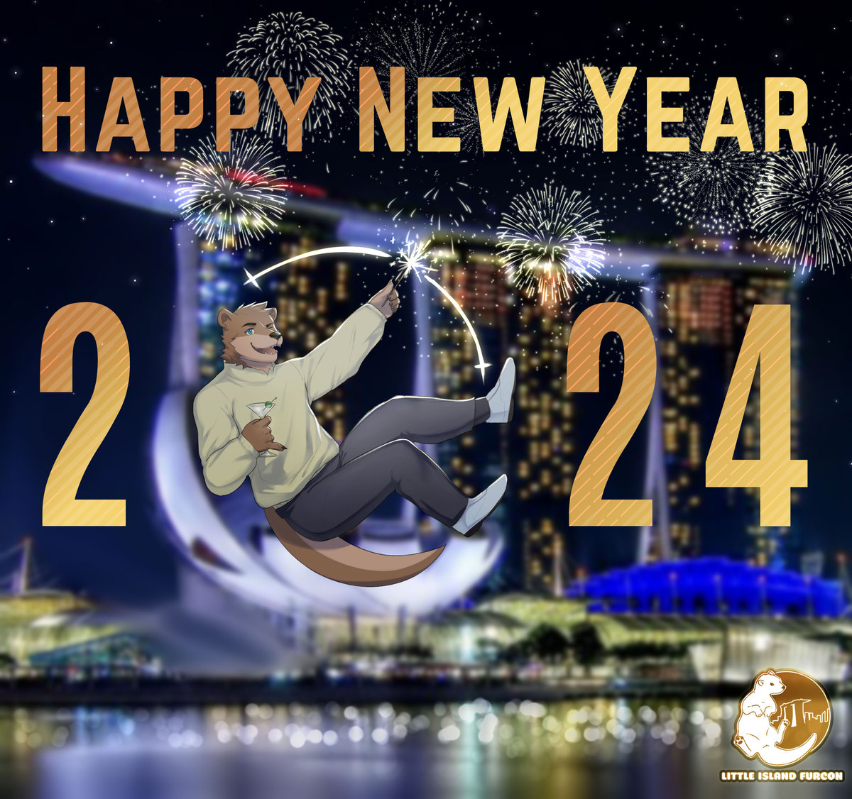 LittleIslandFC's tweet photo. Happy New Year, furries! 🎉

2024 is set to be an epic year of adventures. This month, soar through the skies of yesteryears with LIFCO. 🛩

Come July, delve deep into the enchanting realm of Bloom &amp; Gloom at LIFC. Prepare for takeoff and keep your petals ready! 🌼🥀

🎨: Neofi https://t.co/uB8A60cfoq