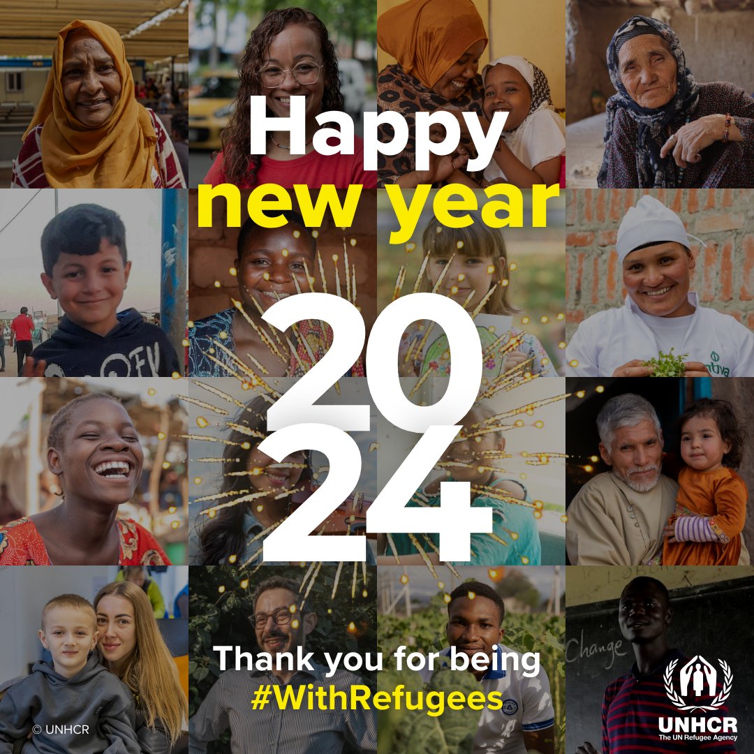 As we welcome the new year, we want to express our gratitude to government donors to UNHCR for their generosity and support in 2023. Thank you 🇺🇸🇩🇪🇯🇵🇸🇪🇫🇷🇳🇱🇳🇴🇩🇰🇩🇰🇨🇦🇨🇭🇬🇧🇦🇺🇮🇹🇮🇪🇪🇸🇫🇮🇰🇷🇰🇼🇧🇪🇦🇹 & others.