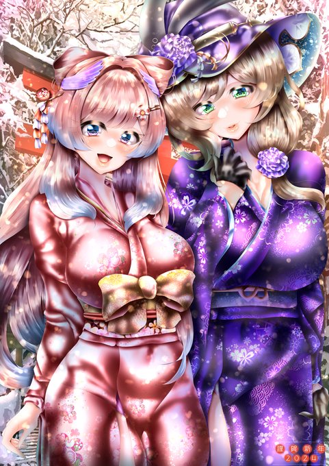 明けましておめでとうございます🎍
今年もよろしくお願いします🍊
2024年は昨年以上に皆さんが笑顔になれて
良き方向に向かう1年になりますように
#原神 #genshinimpactfanart 
#年賀状2024 