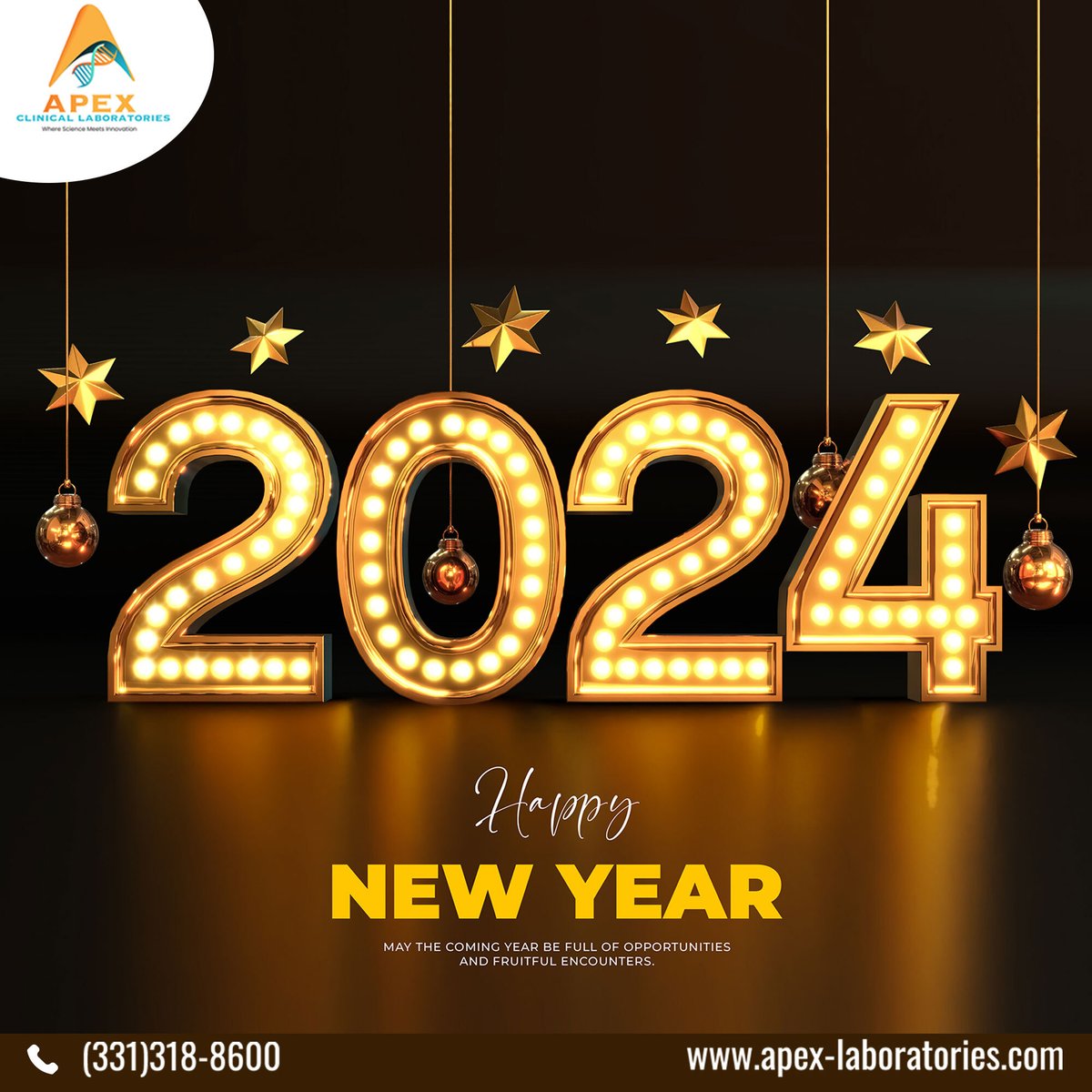 ClinicalApex's tweet photo. #ApexLaboratories wishes you a healthy and prosperous #NewYear! Start the year with comprehensive tests for your well-being. Here's to a year of prioritizing your health! #ApexLabTests #NewYearHealth #WellnessCheck #LabServices #HealthyLiving #Test #Bloodtests #poweredbycts https://t.co/FcCOlNyk1w