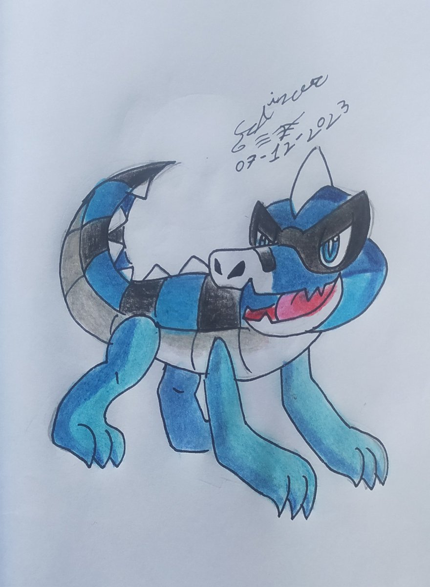jainerkrokorok's tweet photo. #retofakemon

Jaidile, jaicobdile y jaiscold 

Este es mi fakemon de tipo hielo y dragón 

Inspirado en mi avatar siendo krokorok de tipo hielo

Pero también inspirado en un cocodrilo https://t.co/fYucCEGX9w