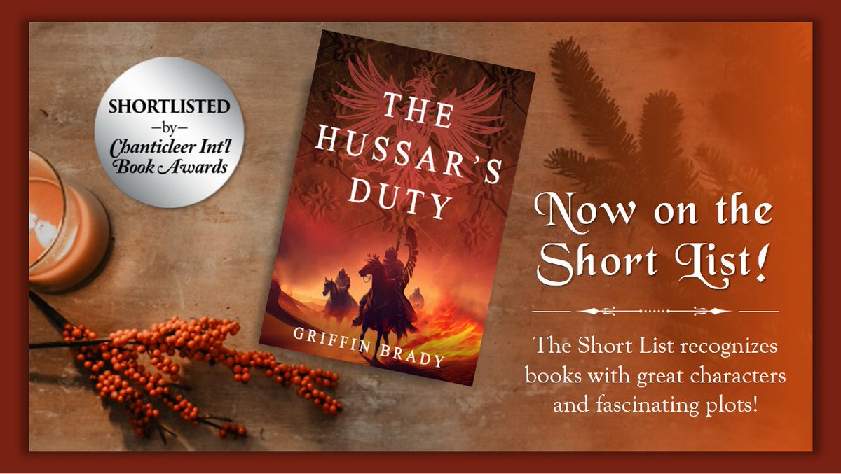 📚 Exciting News! 🏆 'The Hussar's Duty' has been shortlisted for the Chaucer Awards for Early Historical Fiction! 🎉📖 Honored to be in the company of amazing tales that bring history to life. Thank you, #ChaucerAwards! #HistoricalFiction #BookAwards