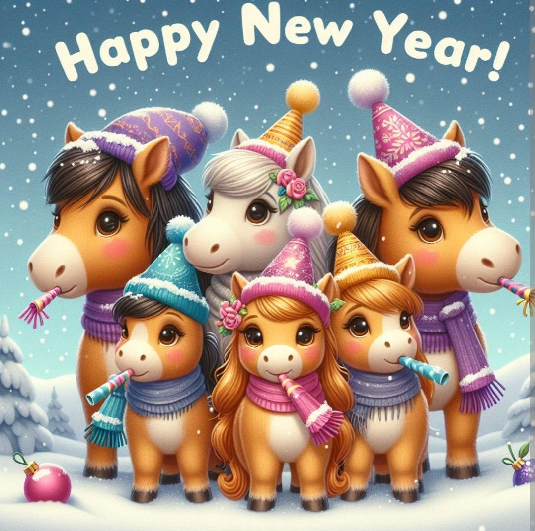 Happy New Year from us all at the sanctuary. Thanks for all your support this year. 2024 is our 20th anniversary year & we have lots planned to celebrate. We are open Tuesday to Sunday 10am to 3pm free admission. #hopepastures #horsesanctuary #leeds #HappyNewYear2024
