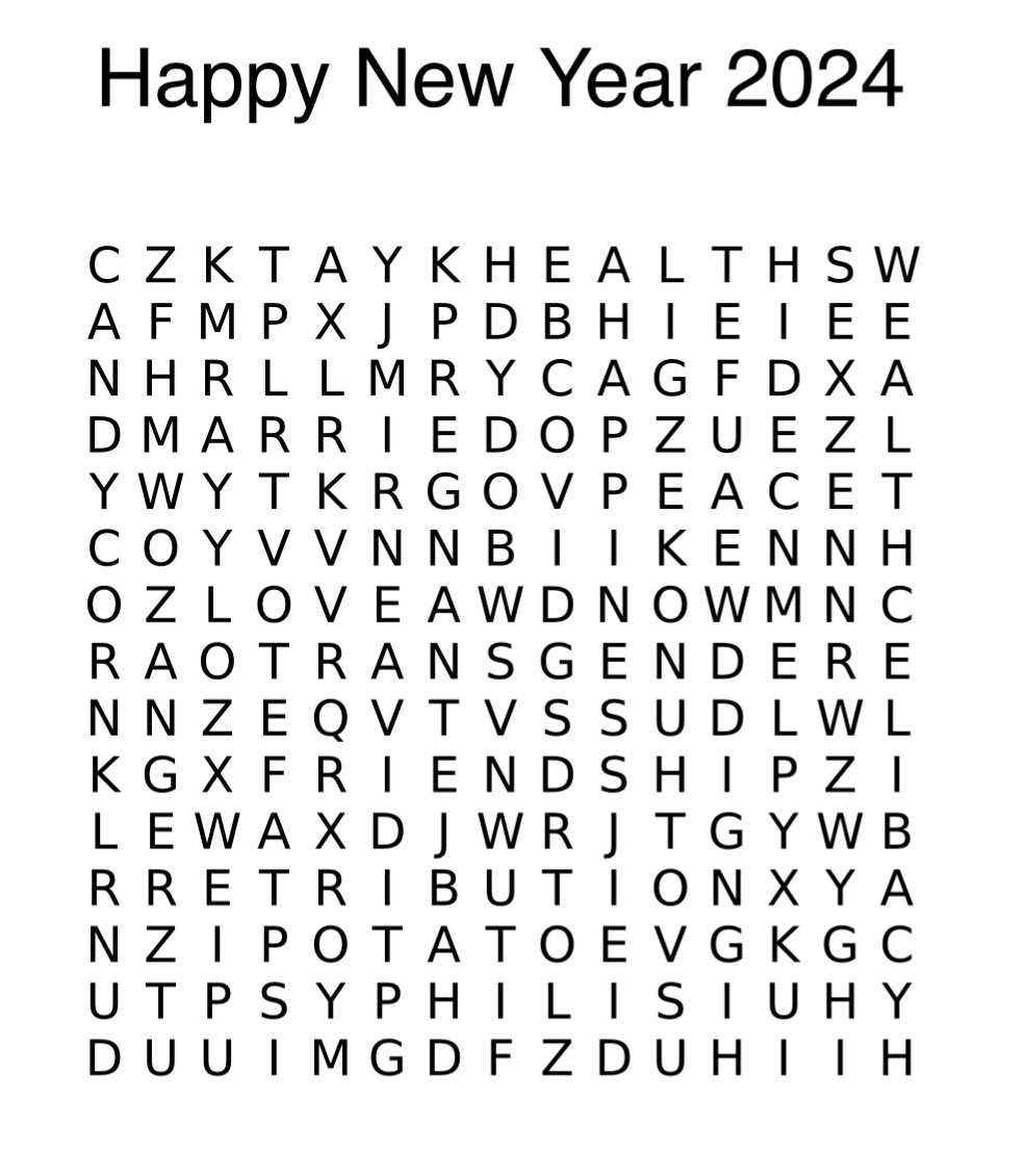 AsTheWorldBurnz's tweet image. The first 3 words you see are what’s in store for you in the New Year. 

🥂