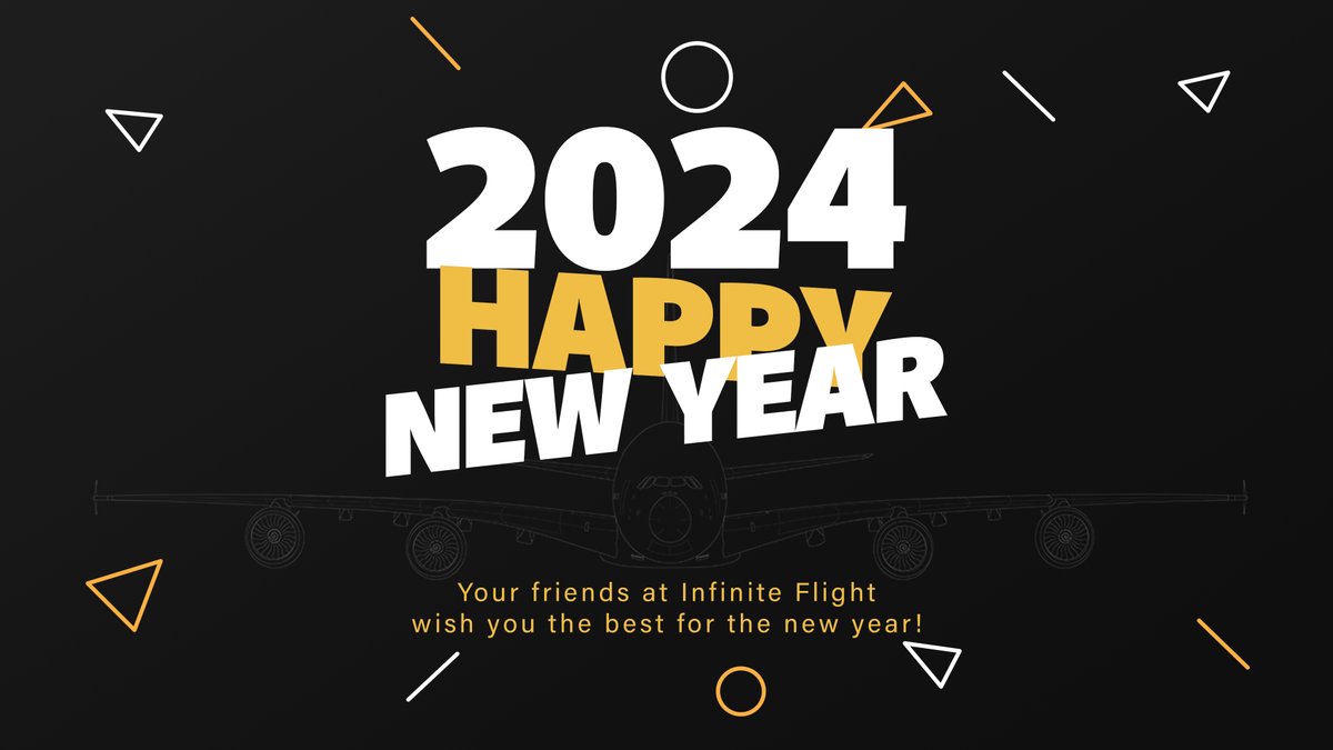 infiniteflight's tweet image. Thank you to Infinite Flight users, our amazing community members, and our partners for a great 2023! We were fortunate to meet many of you at our in-person events and we can't wait to see what 2024 holds. We have some great things in store. Happy New Year! 🎊 #HappyNewYear