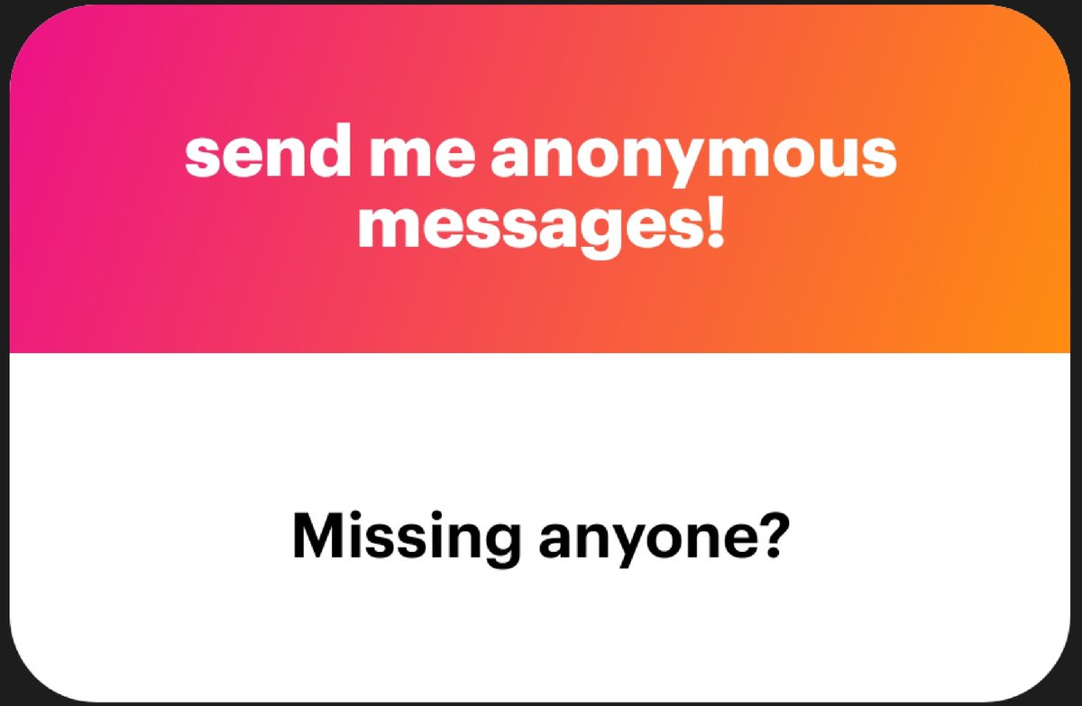 Uh yeah? Sure? 😅 I ain't gonna name names but there are a few people I wish could be here with me right now.