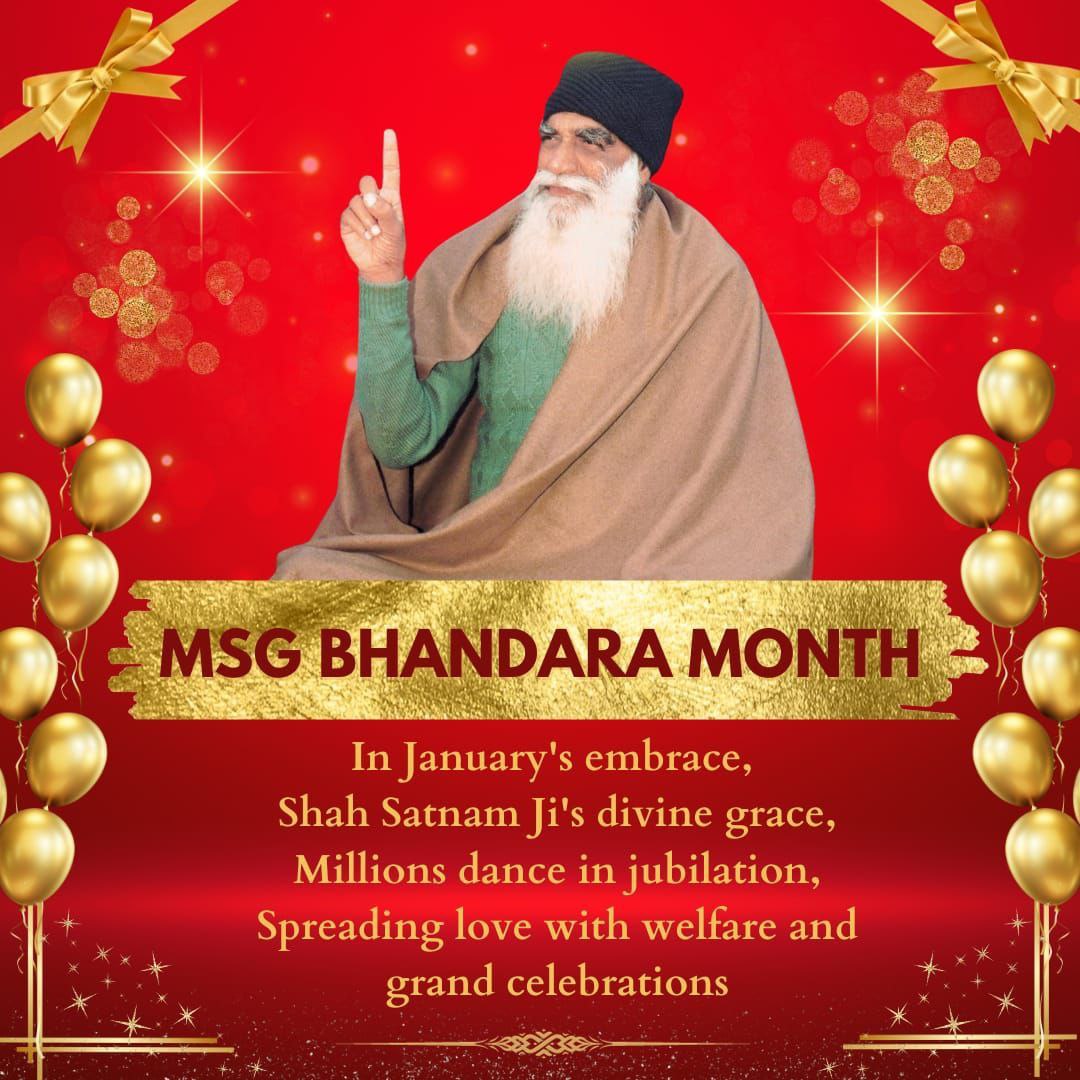 insankanika's tweet photo. #MSGBhandaraMonth
#FestivityBegins 

Shah Satnam Ji Maharaj 
Saint Gurmeet Ram Rahim Ji
This is very thankful month for all. Dr. MSG bless to all.
Happy birthday 
Happy new year Dr. MSG https://t.co/nXFcDwQZX2