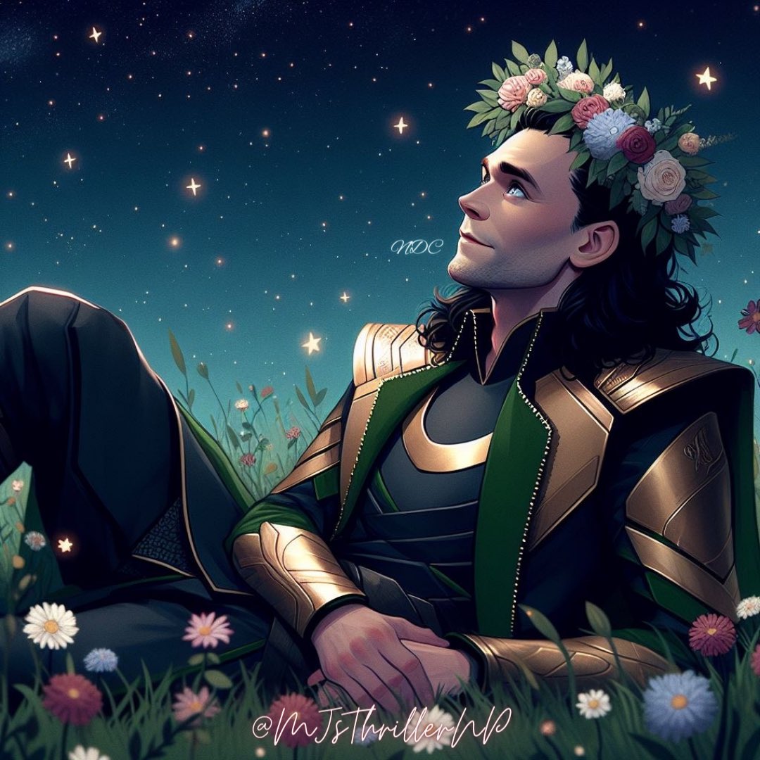 MJsThrillerNP's tweet photo. Loki Wearing A Flower Crown - Part 1
#Loki #LokiLaufeyson #LokiOdinson #DigitalArt #FanArt #Marvel #ArtificialIntelligence #LokiArt #AIArt
#BingApp #Dalle3 #AI #MCU #FlowerCrown #Meadow https://t.co/mxibX1pPOh
