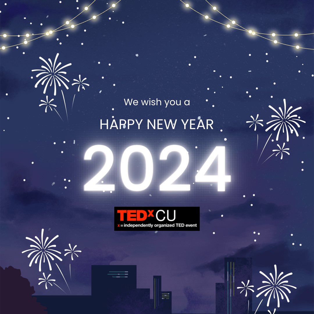 Embracing a year of boundless ideas and inspiring talks at TEDxCU! Here's to unlocking new perspectives and sparking meaningful conversations in 2023. #TEDxCU