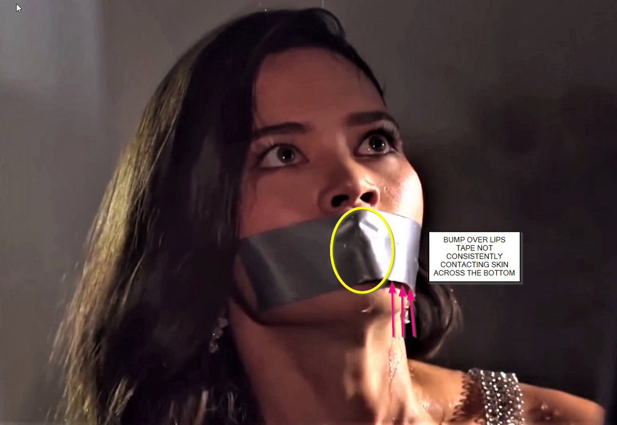 The problem with movie tape gags.