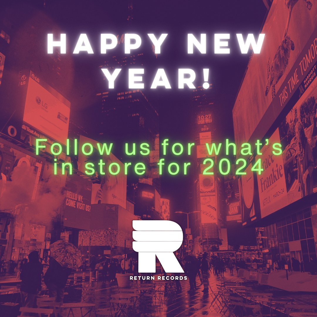 Return_Records's tweet image. Follow us today to learn more about our label and vision. Stay up to date on the latest releases, licensing opportunities, and shows in the new year! #nyc #music #returnrecords #house #disco #pop #HipHopMusic