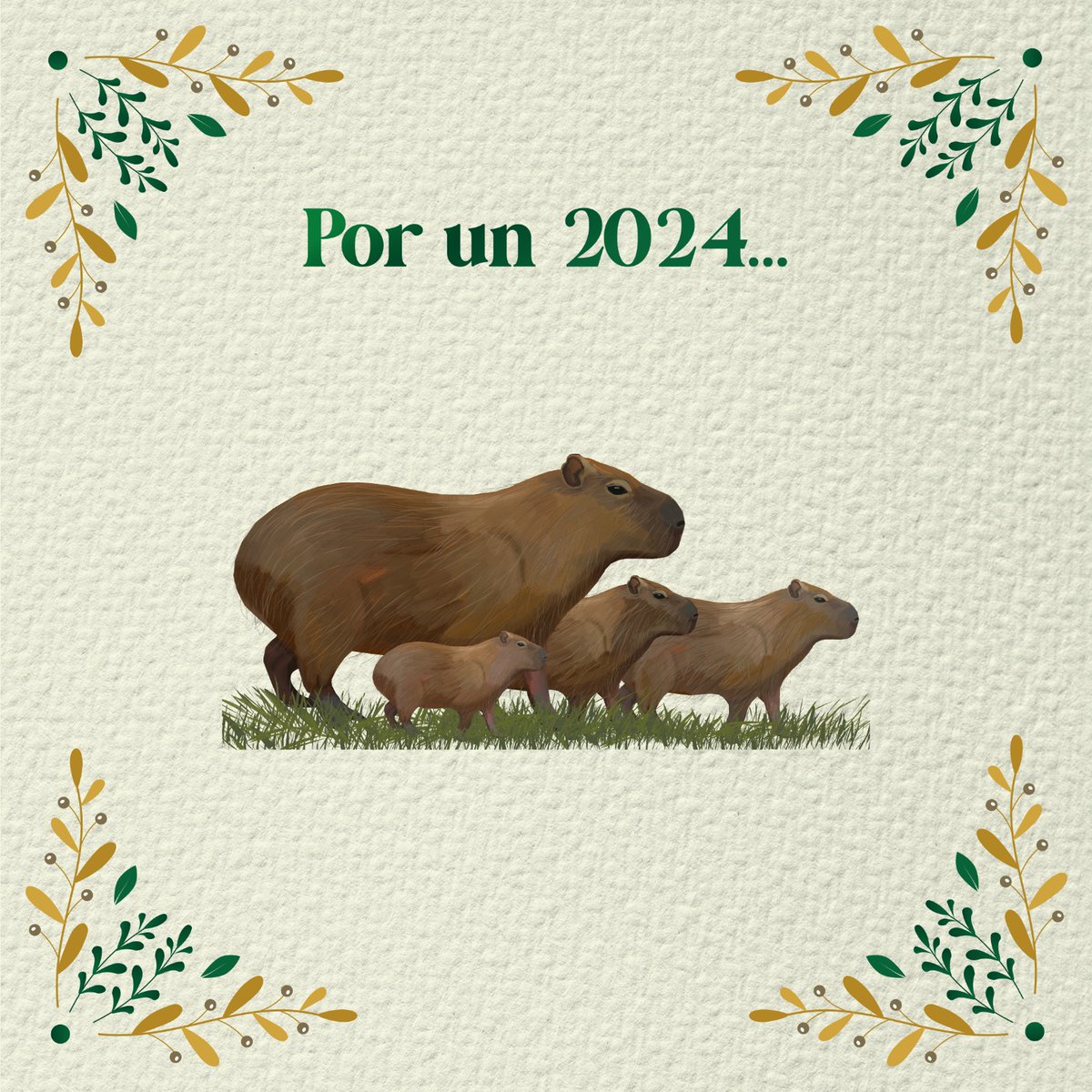 Por un 2024... donde sea protagonista el uso sostenible, la conservación de la vida silvestre y la gobernanza de las comunidades locales.