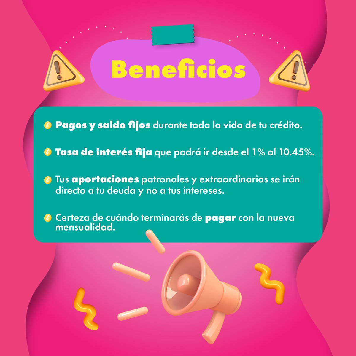 Infonavit's tweet photo. 🛑 Alto: ¡Este es el último llamado! Convierte tu crédito de VSM a pesos antes de que termine el día. Accede a Mi Cuenta Infonavit de inmediato. Evita incrementos en tu crédito este 2024 ¡Actúa ya! https://t.co/SbAnu8IA0c https://t.co/RnumruJHqC