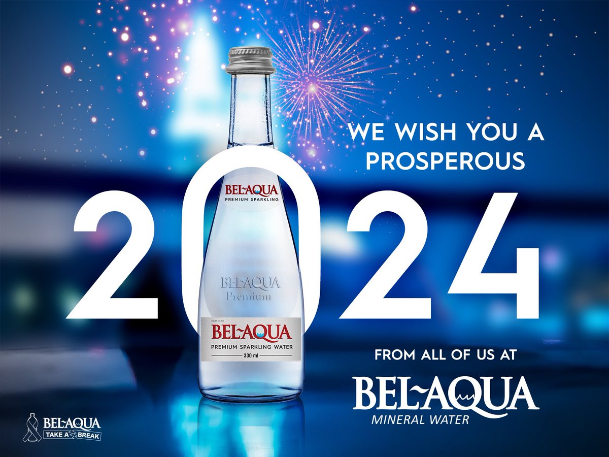 papasai's tweet photo. Wishing Everyone a Very Happy New Year. stay Safe and Hydrate with Bel Aqua Mineral Water. #takeabreak 
#HappyNewYear2024 https://t.co/7ruI2RyVTw