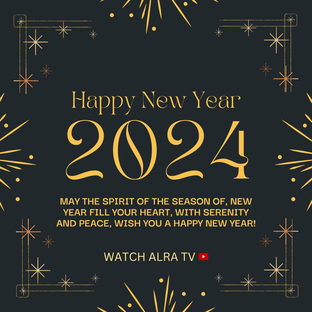 May this new year bring warmth, love, and light to guide your path to a positive destination.

Wishing everyone a very Happy New Year from #ALRATV

#HappyNewYear2024 #ZeeNuNew #party
#celebration #Top2000