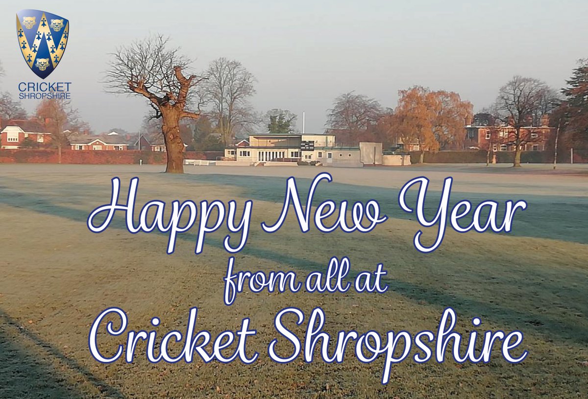 🏏🏏 Happy New Year from all at Cricket Shropshire, may 2024 be filled with lots of cricket fun!