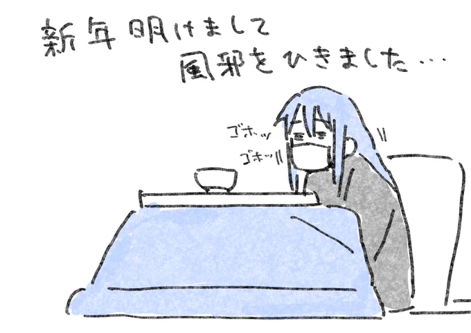 明けましておめでとうございます‼️  風邪ひきましたッ! 喉が痛いですッ!😫  今年は書籍の執筆活動を中心に頑張りたいと思います!