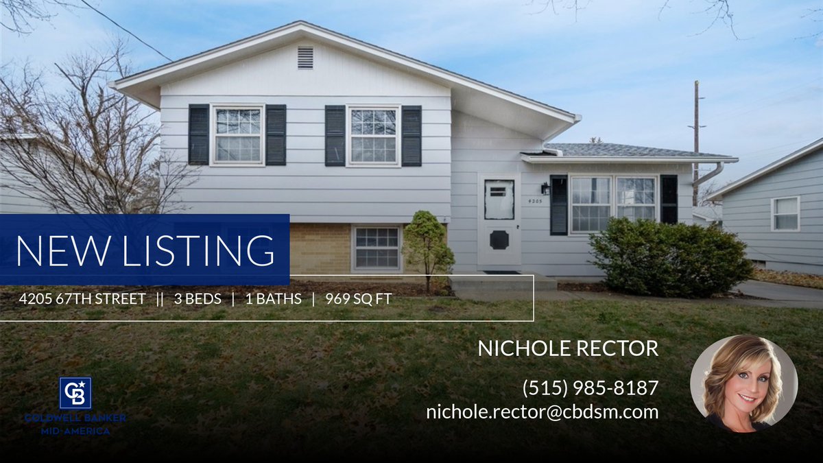 RectorRealEst8's tweet photo. 📍 New Listing 📍 Take a look at this fantastic new property that just hit the market located at 4205 67th Street in Urbandale. Reach out here or at (515) 985-8187 for more information!

Listed by Scott Venteicher https://t.co/qWx1NfobK8 https://t.co/XlCgTM7y5d