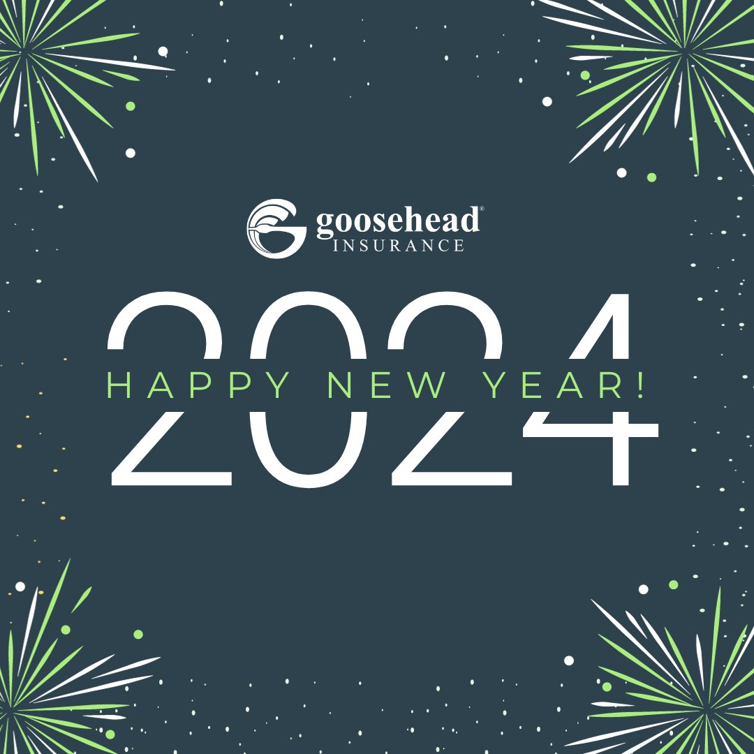 Wishing you a Happy New Year from all of us at Goosehead Insurance! Thank you for choosing us as your insurance partner. Here's to a year ahead filled with endless possibilities!