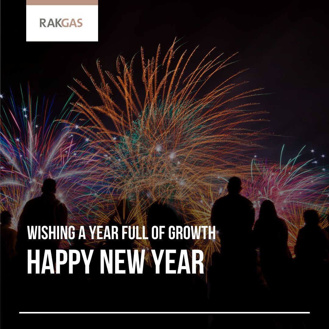 Welcoming a Powerful New Year with Energy and Determination! As we bid farewell to the past and eagerly embrace the future RAKGAS extends warm wishes to our valued community and partners! 
Here's to a year filled with synergy, growth, and positive energy!
#Energisingcommunities