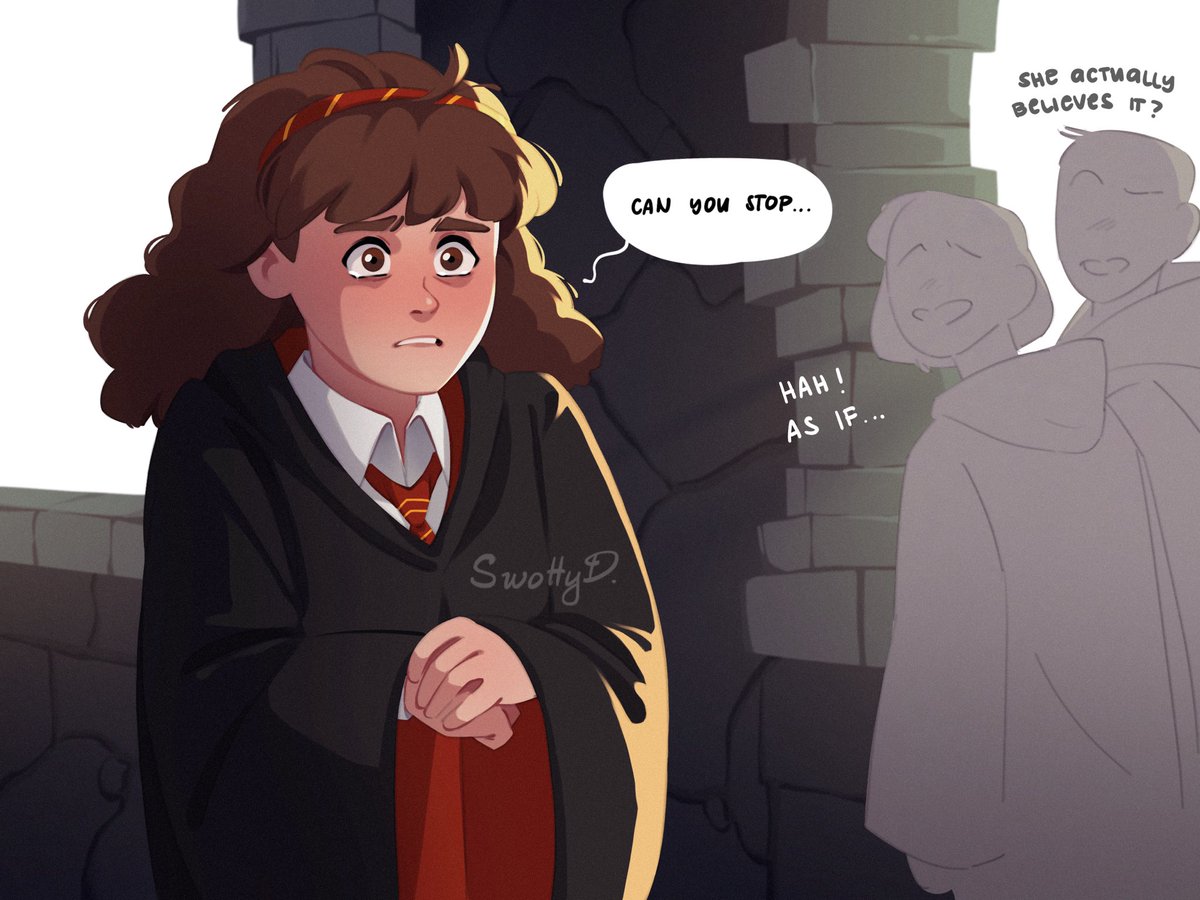 swottydoodler's tweet photo. POV: Draco forgets who he is for a moment and one of the first things he does is fall in love with Hermione, despite what his housemates say about her. On the other hand, Theo thinks it'll be a good idea to encourage Draco to ask her out. So he does😗😗 https://t.co/20Ye0OeyB5