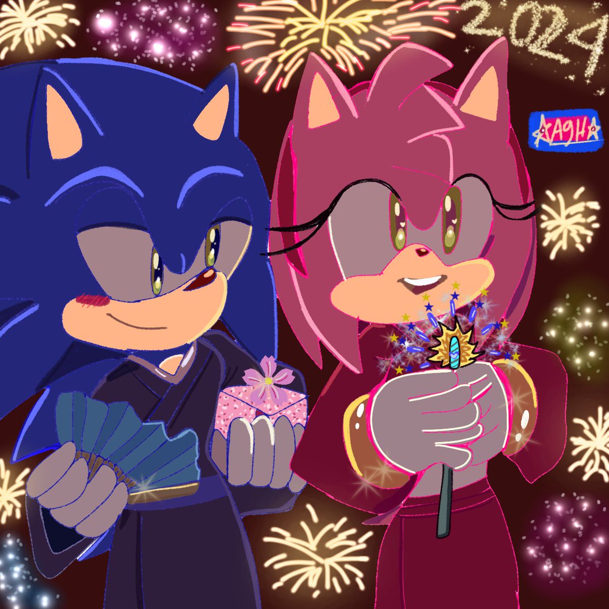 AraceliGhda's tweet photo. #SonAmy #NewYear2024 #dibujodigital #draw #mystyle #newyearishere #Sonic #Amy #SonicTheHedgehog #Love #redraw #newfanart
#ibisPaintX
Happy New Year 2024 everybody!
ππππβΊοΈπ¦π¦ππΈ and this is my first drawing
of the new year to celebrate with my dear babies
blessingsπ https://t.co/4rnNh37yqd