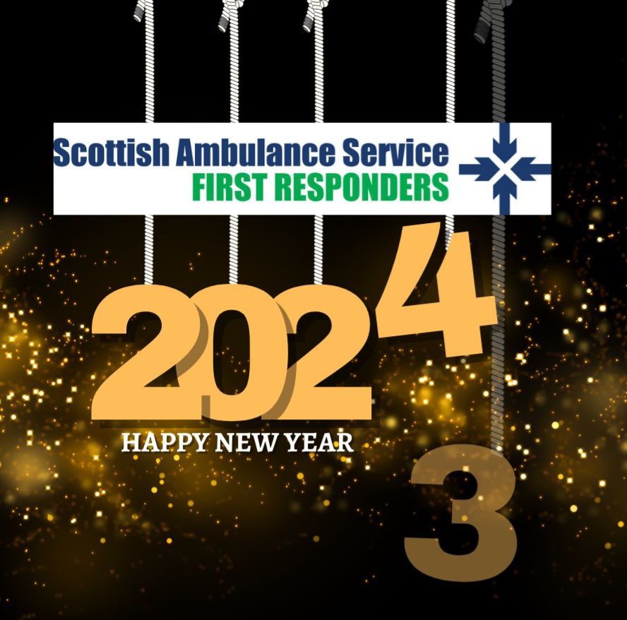 A very happy and prosperous New Year from all our Community First Responders #volunteers. 2023 has been a busy year for our volunteers on call with <a href="/Scotambservice/">Scottish Ambulance</a>. While also rebuilding our unit and further developing our ability to serve the communities surrounding Lanark.