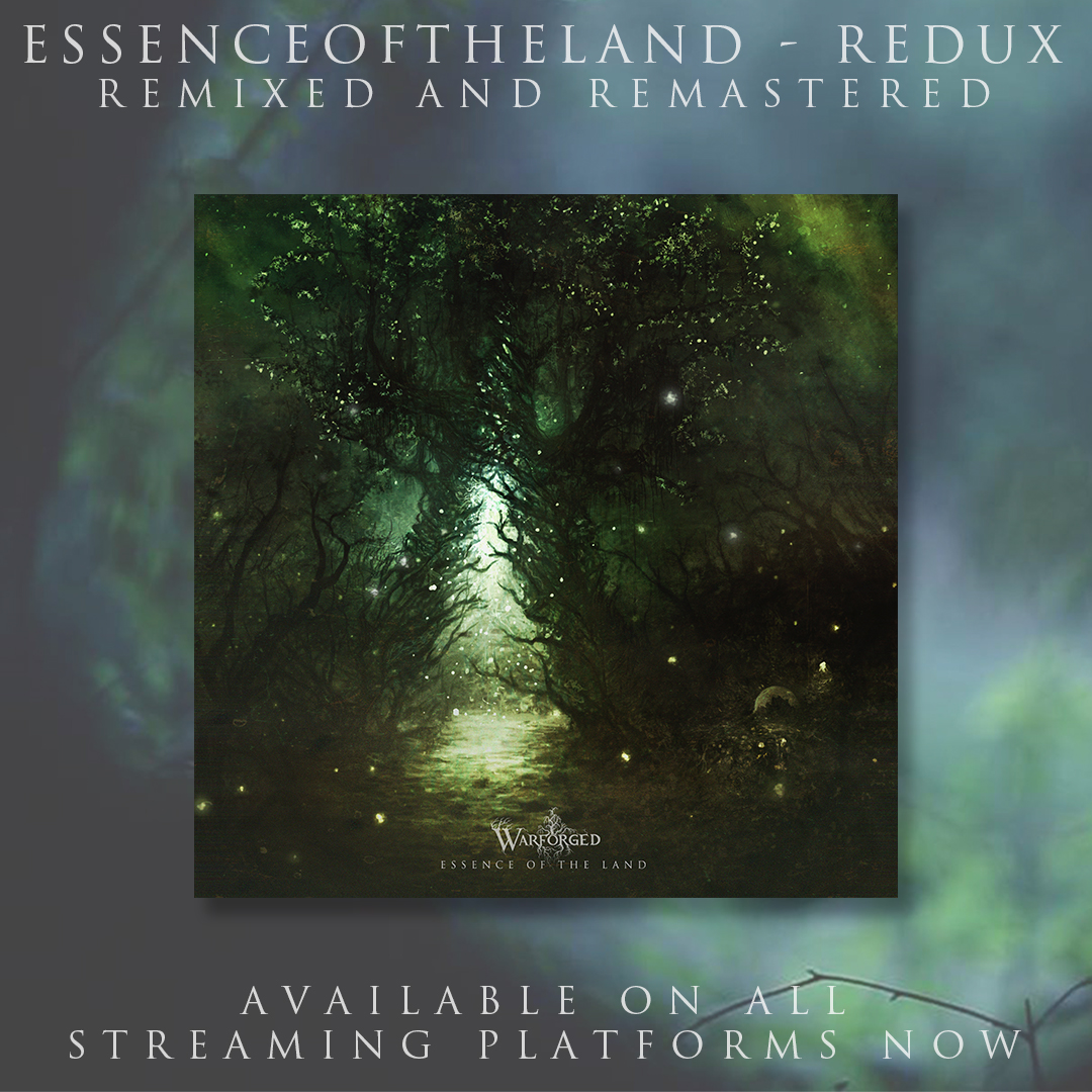 Warforgedband's tweet photo. Ten years of Essence of the Land.

Essence of the Land Redux (remixed, remastered, and partially re-recorded) is available on all streaming services now.

You can also pre-order a limited anniversary shirt on our webstore.

Nothing but love from all of us to you ♥ https://t.co/IaGkL5abGU