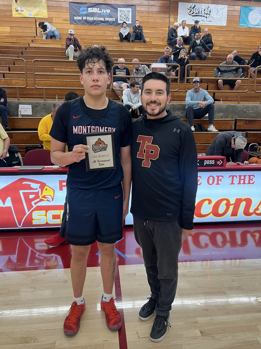 Congratulations to JJ Sanchez from Montgomery on being named to the All-Tournament Team.