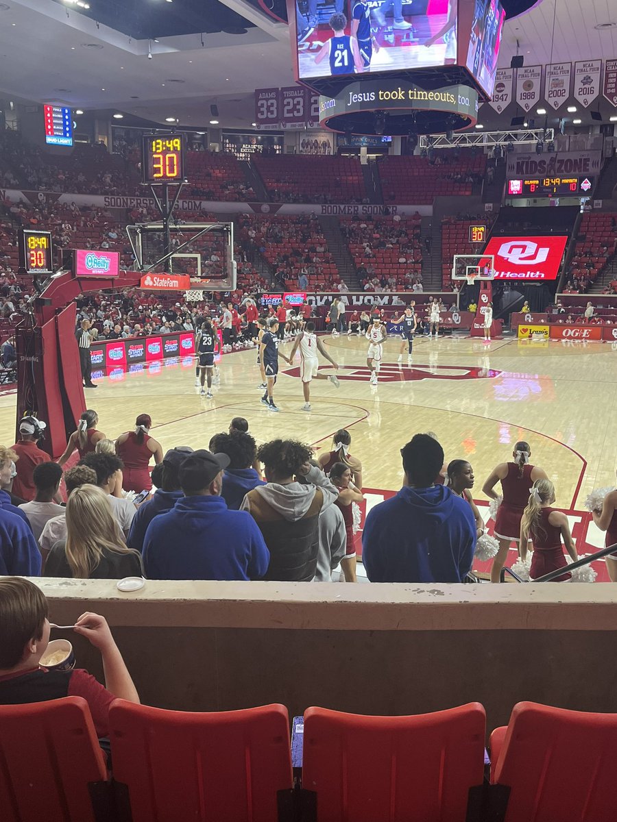 Catching some Sooner Basketball today!
