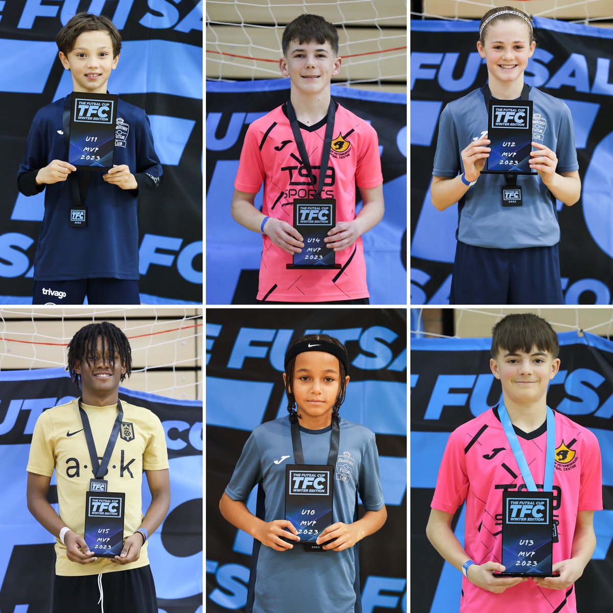 TheFutsalCup22's tweet photo. A huge well done to these 12 individuals who were awarded the MVP award for their respective age groups. 

So much talent on show across the two days - what an honour for these young people to receive this award 👏 

12 awards - 355 players in attendance 🔥 https://t.co/lo0SMmTnfw