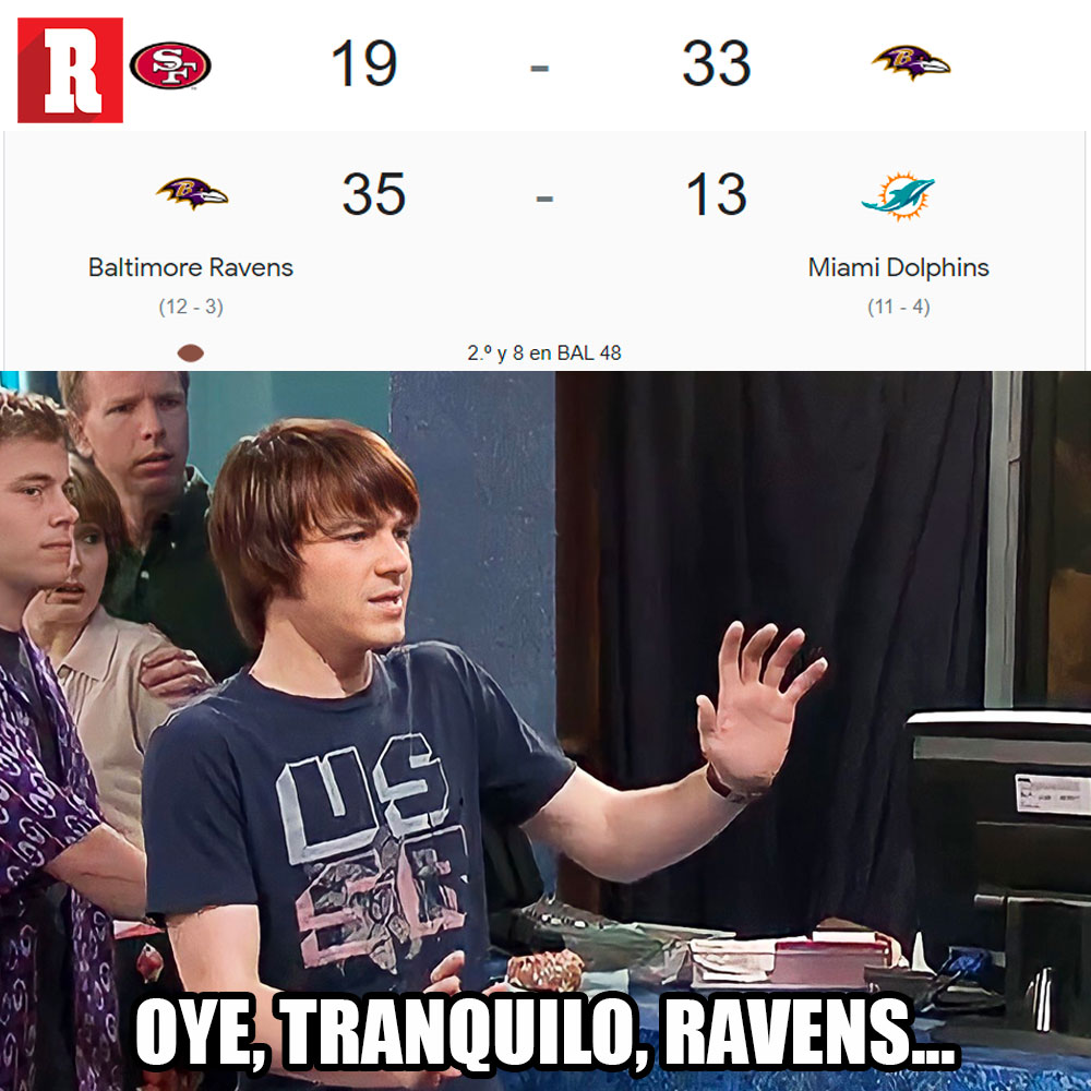 record_mexico's tweet photo. ¿QUIÉN PARA A ESTOS CUERVOS? 🤯

Por segunda semana consecutiva, los de Baltimore le están pasando por encima a uno de los contendientes. 

¿Será que los veamos en el Super Bowl? https://t.co/LuxiiYoZfO