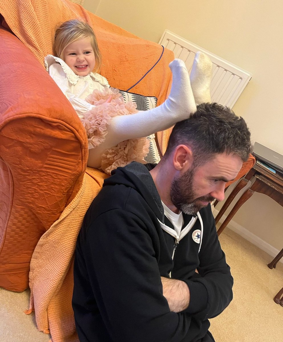 Trying to watch the football...
#Fatherhood