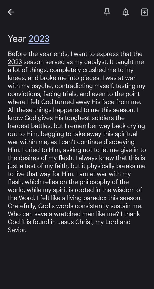 ARaphael_1999's tweet photo. I thank God for this season of mine in 2023. It was His providence that placed me here. I remember praying to God to increase my faith; therefore, He sent trials (hahaha, be careful what you pray for). https://t.co/mmTkT2Lxwv