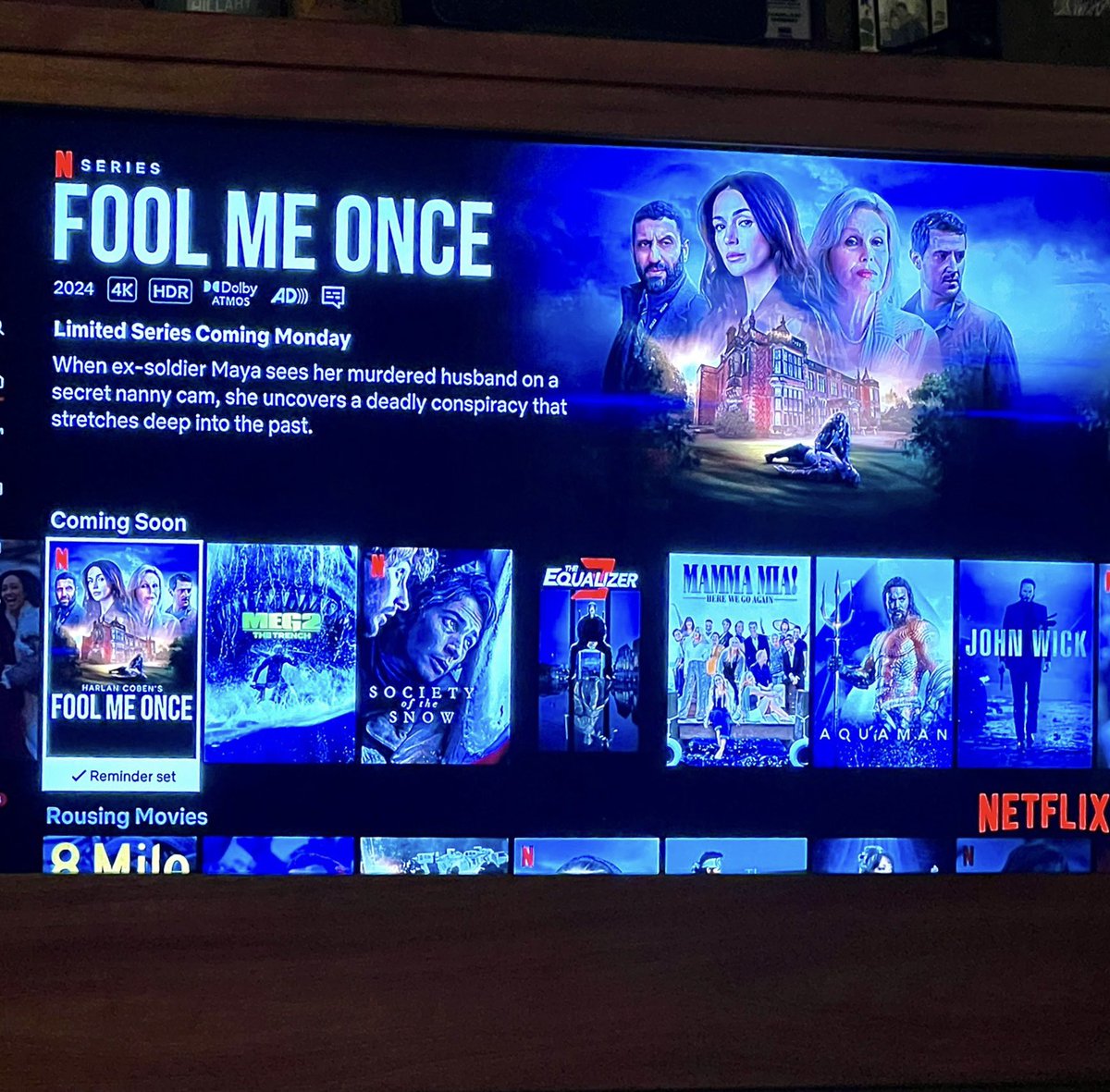 Tomorrow. All 8 episodes. Netflix worldwide.