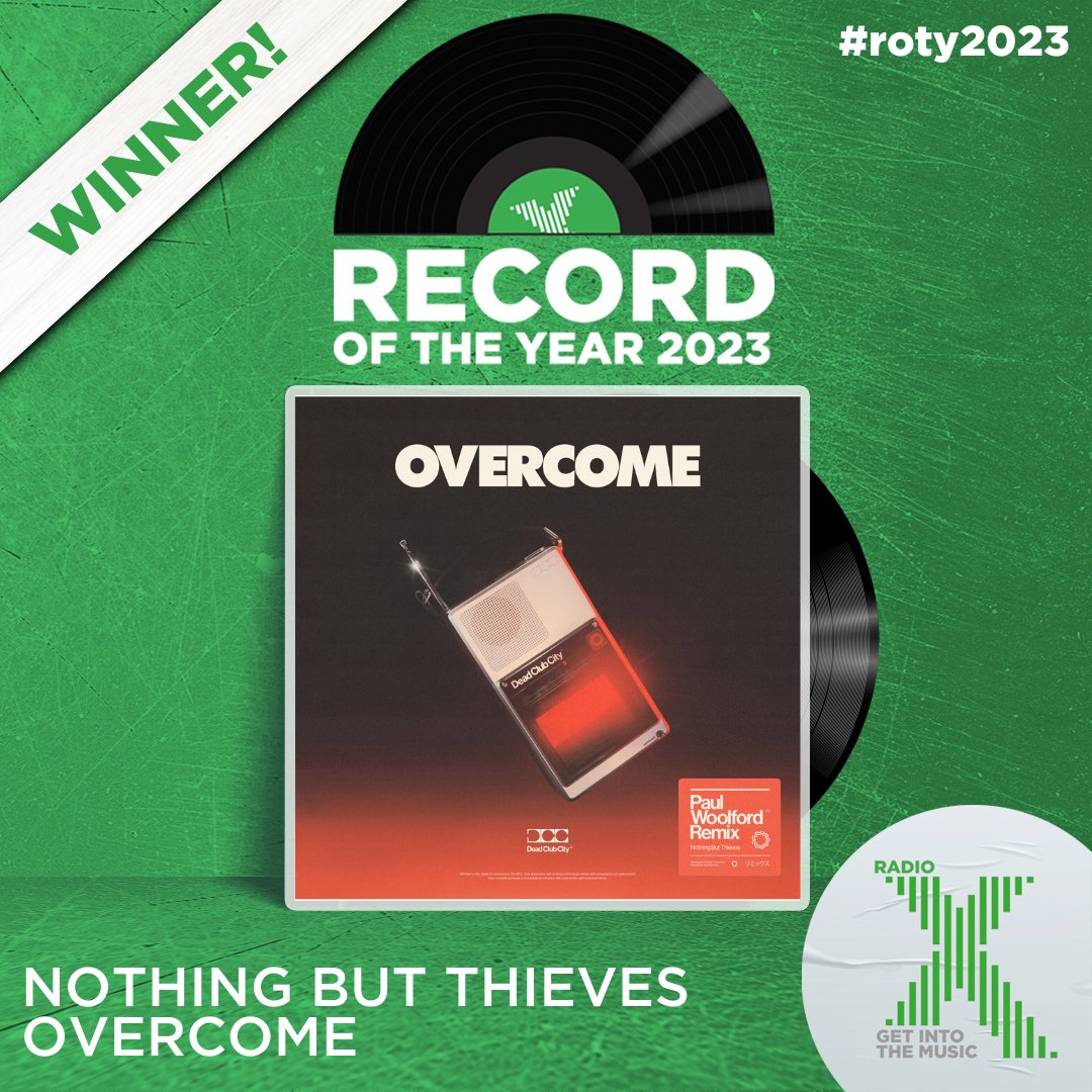 RadioX's tweet photo. The winner of the Radio X #ROTY2023 is @NBThieves with Overcome 🏆 

The compelling single was issued in May 2023, ahead of the band's fourth album Dead Club City and you have crowned it as your number one track of 2023 👑 https://t.co/WzGlsHSDsK