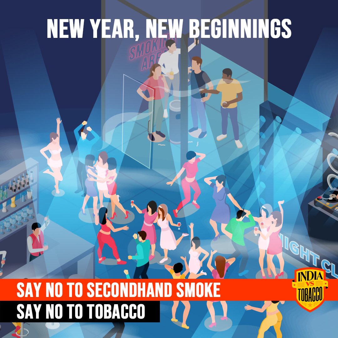 Let’s turn over the old chapter of addiction and ring in the new year with a resolution to curb tobacco out of our lives!🚫

Here’s to celebrating life, free from tobacco for a happier, healthier you and your loved ones🥰🚭

#NewYearNewVibe #ClearTheAir #SecondhandSmoke