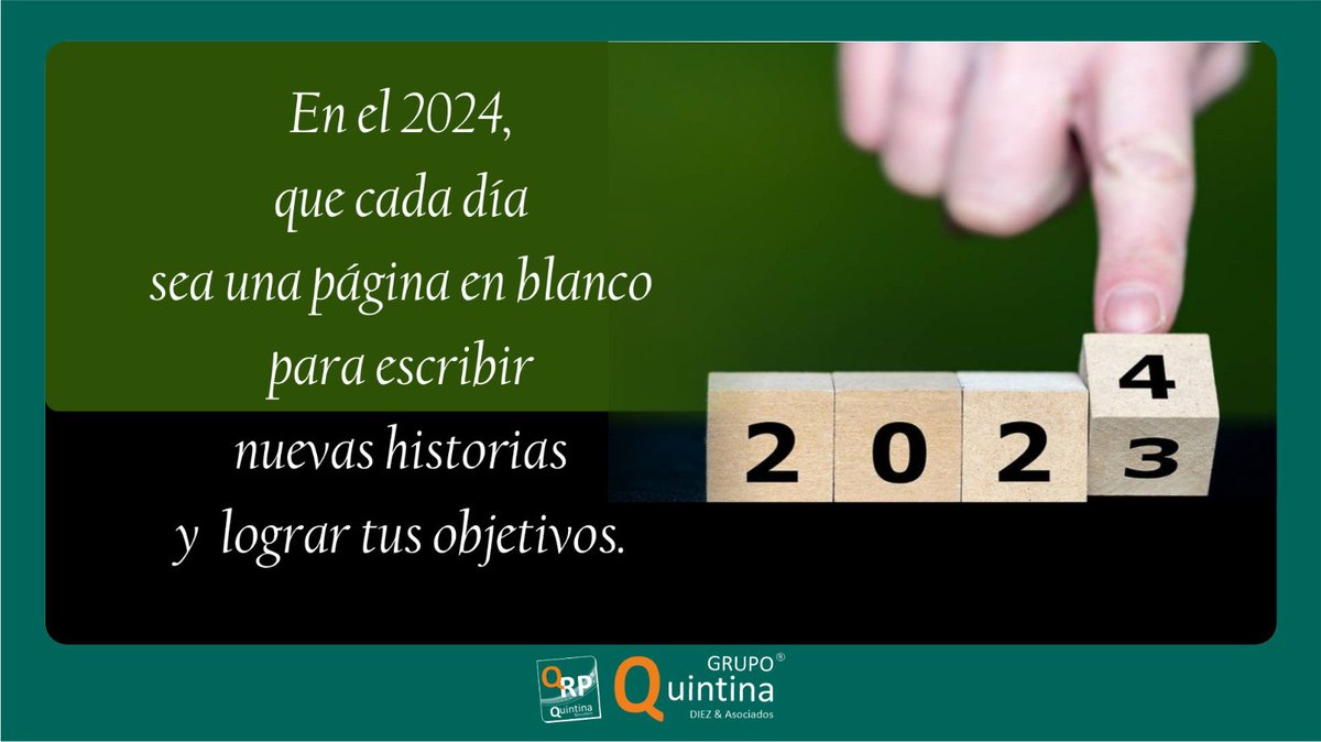 Desde el Grupo Quintina les agradecemos su constante colaboración y deseamos un buen cominezo de año, lleno de éxitos y proyectos.