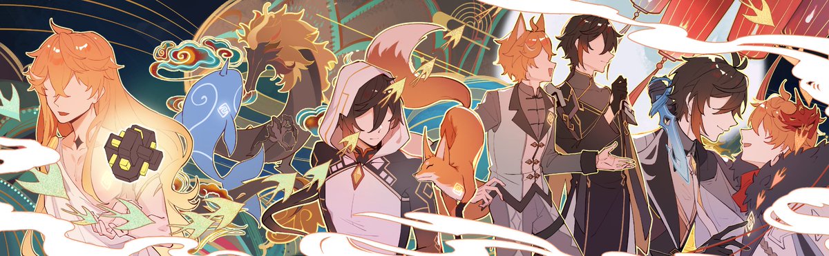 White12075724's tweet image. #鍾タル #ZhongChi 
山河绘卷