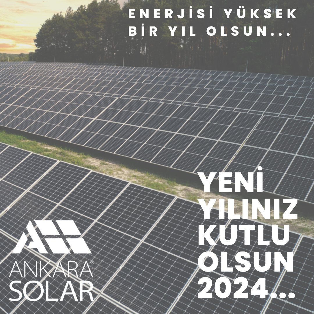 Enerjisi Yüksek Bir Yıl Olsun 2024...  

☀️Bütün güneş enerjisi dostlarının yeni yılını kutlarız. 2024 yılında Mutlu , huzurlu ve sağlıklı yıllar dileriz.

Yeni Yılınız Kutlu Olsun...  

#2024 #güneşenerjisi #yeniyıl #güneşpaneli #enerji #solarpanel