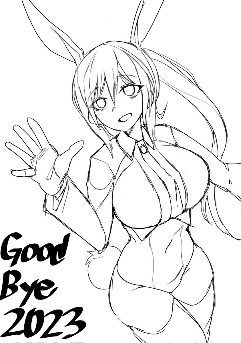 手癖バニー
描き納めのつもりが描き初めになってたでござる! 