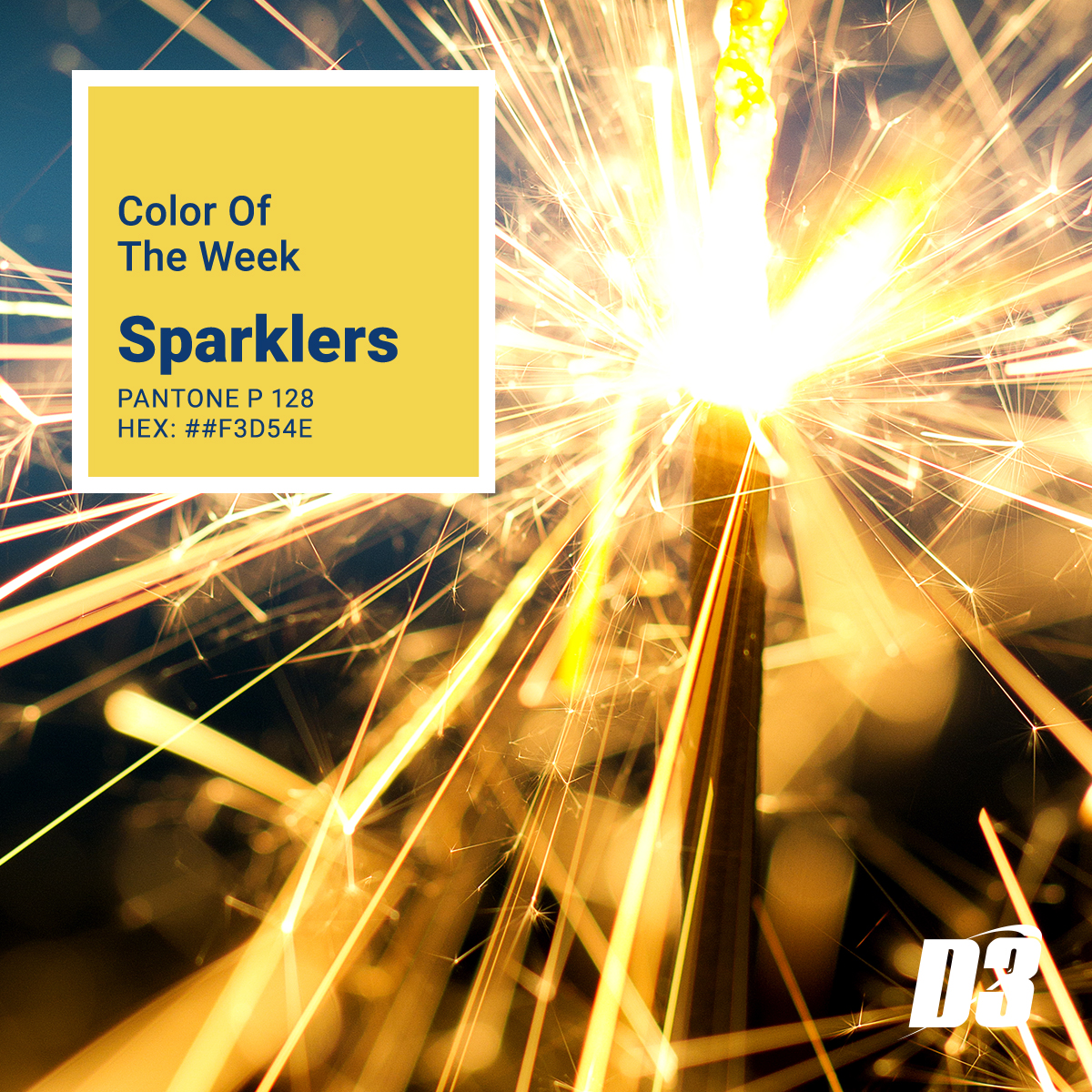 We wave goodbye to 2023 today with our color choice, sparkler. May 2024 be filled with reasons to celebrate. Stay safe.